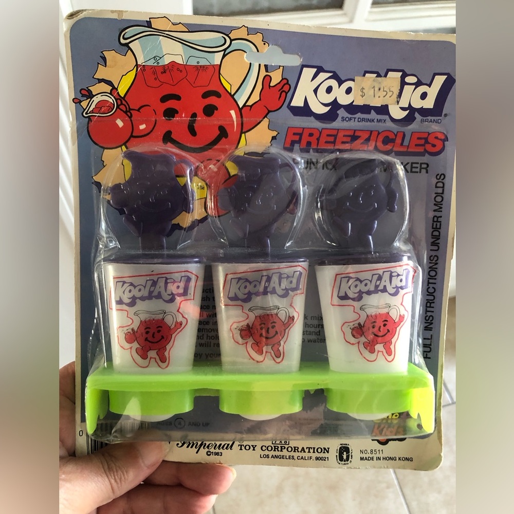 VTG 1983 Kool- Aid  Freezable’s Hawaiian Punch Ice Pop Maker Set Of 3